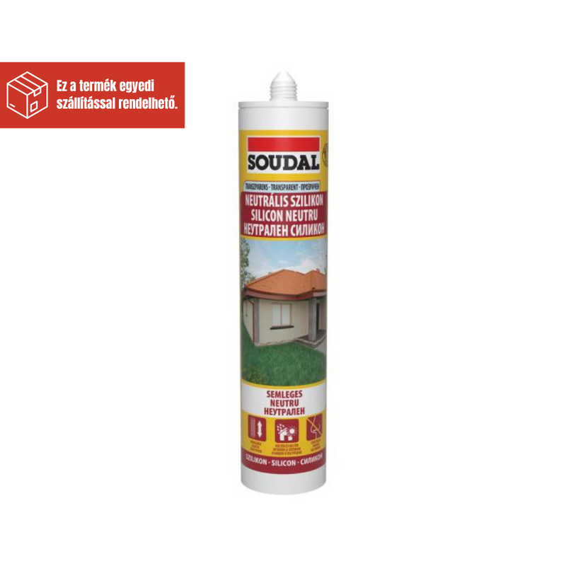SOUDAL NEUTRÁLIS SZILIKON ÁTLÁTSZÓ 280ML