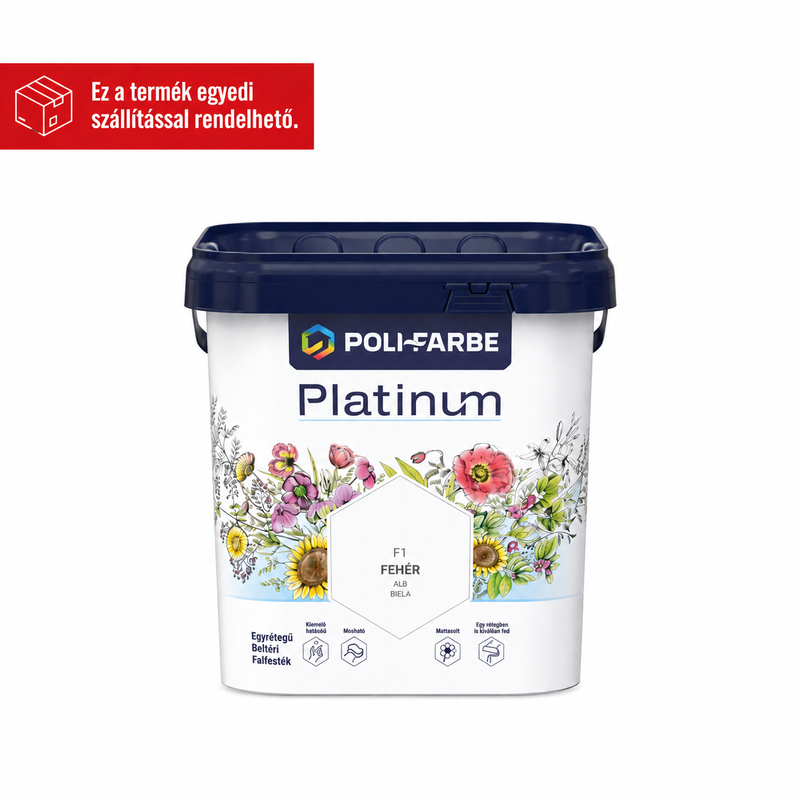 POLI-FARBE PLATINUM FEHÉR BELTÉRI FALFESTÉK