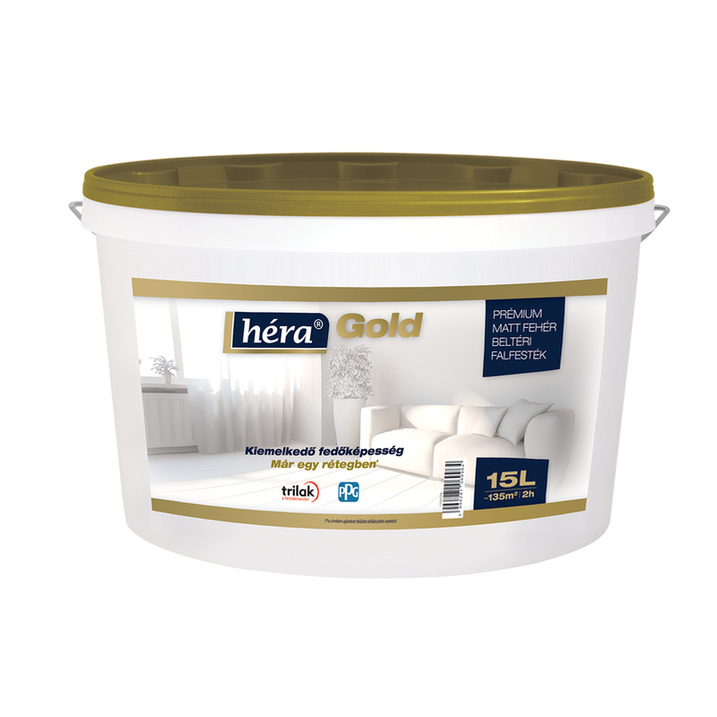 HÉRA GOLD BELTÉRI MATT FALFESTÉK FEHÉR 15L CSOMAGAJÁNLAT