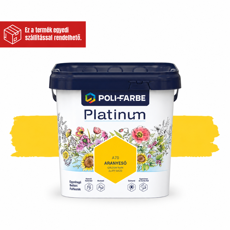 POLI-FARBE PLATINUM SZÍNES BELTÉRI FALFESTÉK 5L