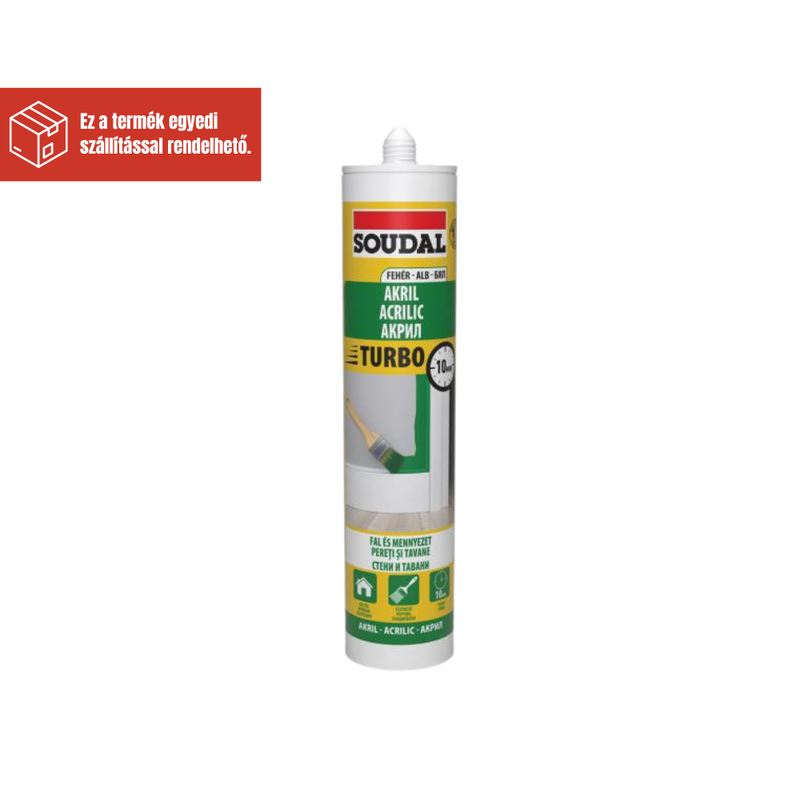 SOUDAL AKRIL TURBO FEHÉR 280ML
