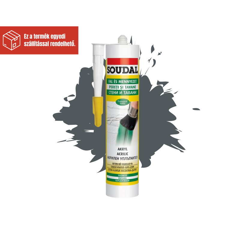 SOUDAL FESTHETŐ AKRIL TÖMÍTŐ SZÜRKE 280ML