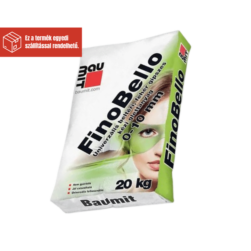 BAUMIT FINOBELLO GIPSZES GLETTANYAG 0-10MM 20KG