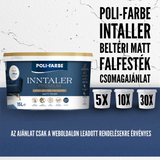 POLI-FARBE INNTALER PRÉMIUM LATEX BELTÉRI FALFESTÉK 15L CSOMAGAJÁNLAT