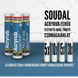 SOUDAL AKRIL ACRYRUB 280ML CSOMAGAJÁNLAT