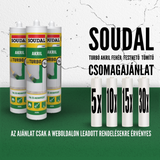 SOUDAL AKRIL TURBO FEHÉR 280ML CSOMAGAJÁNLAT