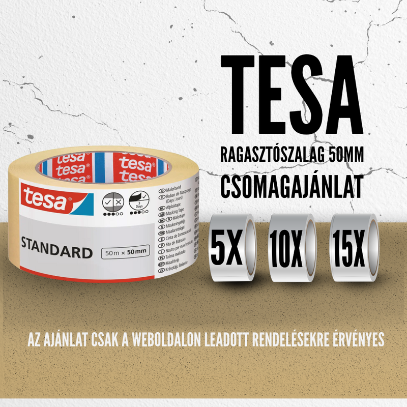 TESA RAGASZTÓSZALAG 50MM CSOMAGAJÁNLAT
