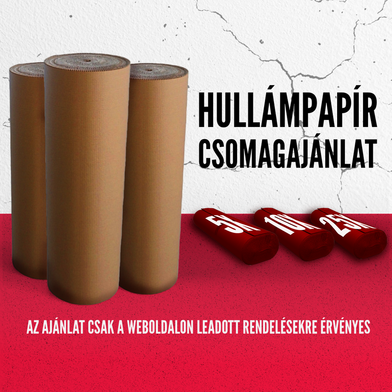 HULLÁMPAPÍR 25M2 CSOMAGAJÁNLAT
