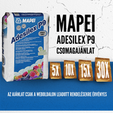 MAPEI CSEMPERAGASZTÓ ADESILEX P9 25KG SZÜRKE CSOMAGAJÁNLAT