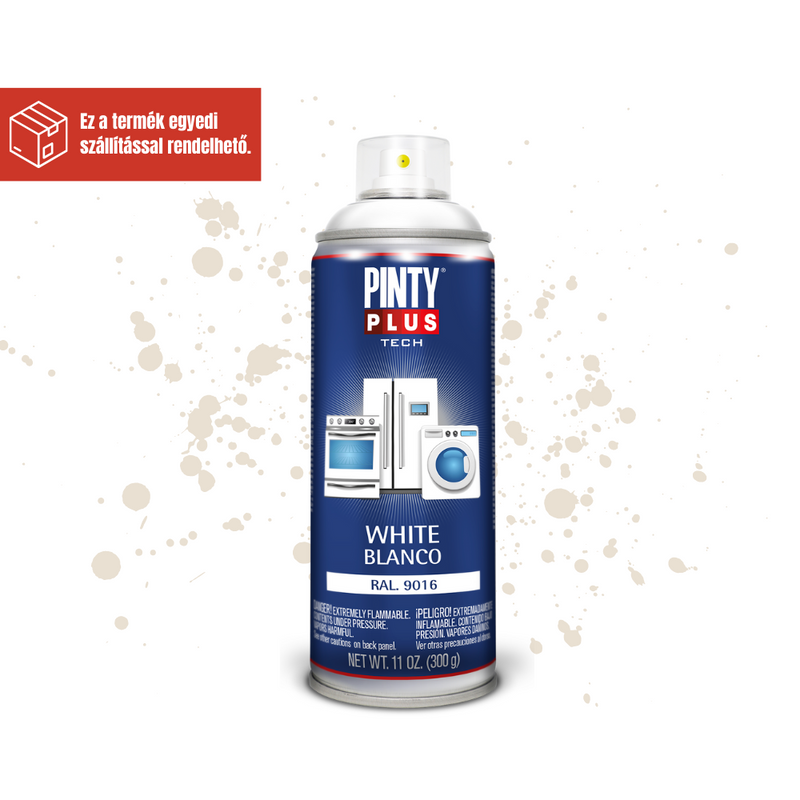 PINTYPLUS TECH HÁZTARTÁSI FESTÉK SPRAY FEHÉR 400ML