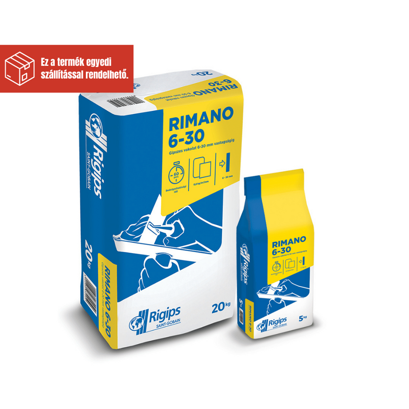 RIGIPS RIMANO 6-30MM GLETTANYAG CSOMAGAJÁNLAT