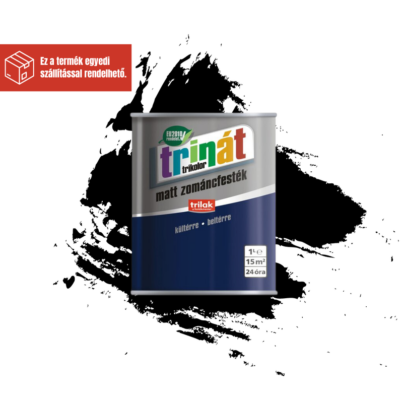 TRINÁT MATT ZOMÁNCFESTÉK 300 FEKETE 1L