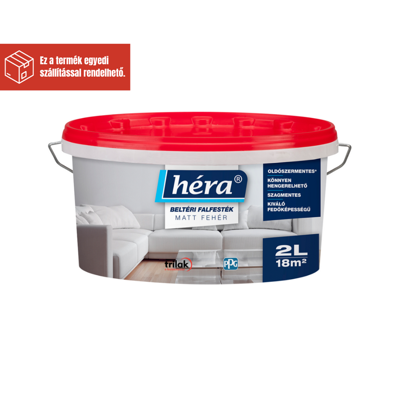 HÉRA BELTÉRI MATT FALFESTÉK FEHÉR 2L