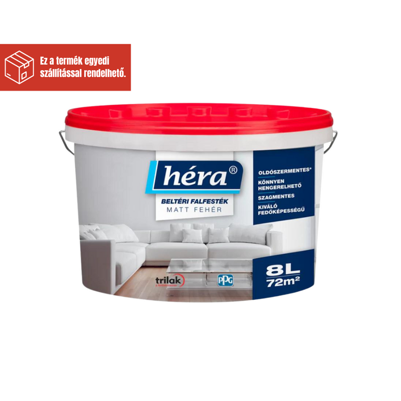 HÉRA BELTÉRI MATT FALFESTÉK FEHÉR 10L