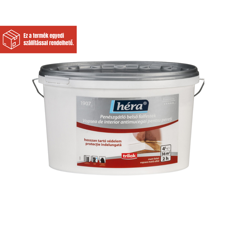 HÉRA PENÉSZGÁTLÓ BELSŐ FALFESTÉK FEHÉR 4L